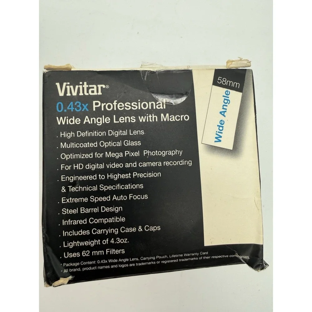 Vivitar‎ 0.43X Professional Wide Angle Lens with Macro 58 MM (VIV-58W)